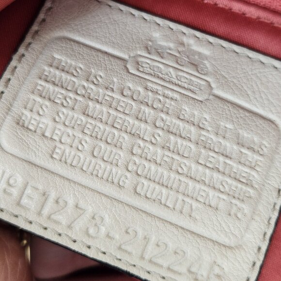 Euc Coach Madison Isabelle Off-White Leather Shoulder Bag/Handbag Purse - Picture 16 of 16